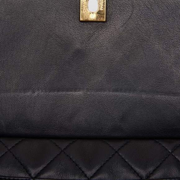 Chanel Matelasse Charm Chain Shoulder Bag Lambskin Black - Picture 6 of 9